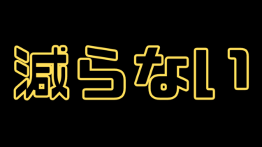 減らない体重の近況報告